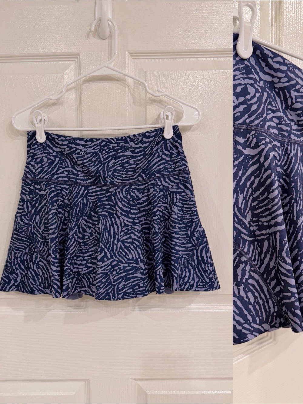 ATHLETA | Ace Tennis Skort Navy Purple Pattern Women’s Small